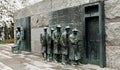 `The Bread Line` Sculpture by George Segal Royalty Free Stock Photo