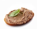 Bread with liver pate Royalty Free Stock Photo