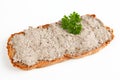 Bread with liver sausage Royalty Free Stock Photo