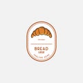 Bread Logo design template. Badges bread elements for restaurant. vector illustration