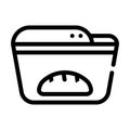 Bread maker line icon vector symbol illustration