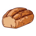 A bread meal freshly baked, icon