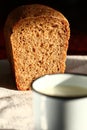 Bread and milk Royalty Free Stock Photo