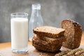 Bread and milk Royalty Free Stock Photo