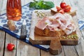 Bread And Mortadella Royalty Free Stock Photo