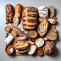 Bread Nirvana: Whole and Sliced Varieties Uniting in Pure Bliss