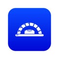 Bread oven icon blue vector