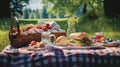 bread picnic sandwiches Royalty Free Stock Photo