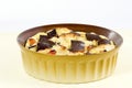 Bread pudding with chocolate