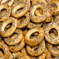 Bread rings background Royalty Free Stock Photo