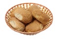 Bread Rolls in Basket Royalty Free Stock Photo