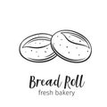 Bread rolls outline