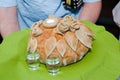 Bread and salt - Polish wedding tradition Royalty Free Stock Photo