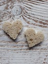 Bread in the shape of a heart Royalty Free Stock Photo