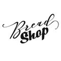 Bread Shop lettering
