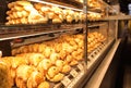 Bread shop Mercado de San Miguel market Madrid Spain