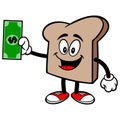 Bread Slice with a Dollar