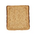 Bread slice isolated Royalty Free Stock Photo