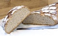 Sliced fresch traditional french bread