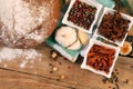 Bread and spices Royalty Free Stock Photo