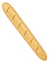 Bread stick icon. Cartoon baked snack product