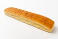 Bread sticks with butter on a white background Royalty Free Stock Photo