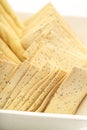 Bread sticks and crackers Royalty Free Stock Photo