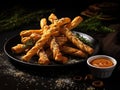 Bread Sticks, Pretzel Straws, Sesame Grissini, Pretzels Snack with Sesame Seeds, Long Rusks