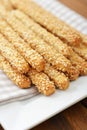 Bread sticks with sesame Royalty Free Stock Photo