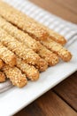 Bread sticks with sesame Royalty Free Stock Photo
