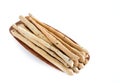 Bread sticks on white Royalty Free Stock Photo