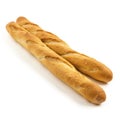 Bread sticks on white background_generative_ai