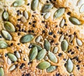 Bread with sun flower seeds and seasame Royalty Free Stock Photo