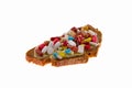 Bread with tablets Royalty Free Stock Photo