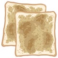 Bread Toast Slices Bakery Breakfast Top View