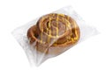 Bread in transparent plastic folie Royalty Free Stock Photo