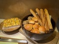 Bread in the tray Royalty Free Stock Photo