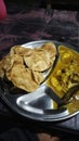 Bread vegetable in different ways for lunch in darbhanga bihar india