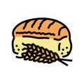 bread wheat ears color icon vector illustration Royalty Free Stock Photo