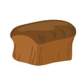 Bread. Whole grain, yeast baked bread. food sign. Ideal for cafe, restaurants, food shops and printing. Vector hand draw