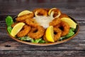 Breadcrumb Covered Calamari Rings