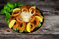 Breadcrumb Covered Calamari Rings