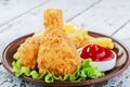 breaded chicken drumstick