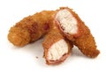 Breaded Chicken Sticks - Isolated Royalty Free Stock Photo