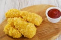 Breaded chicken wings Royalty Free Stock Photo