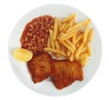 Breaded fish meal from above