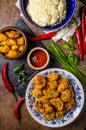 Breaded fried cauliflower