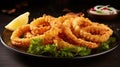 Breaded grilled squid rings: a flavorful delicacy perfect for holiday lunches and dinners.