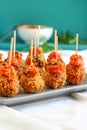 Breaded Mozzarella Cheese Balls - Party Appetizers Royalty Free Stock Photo