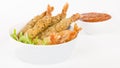 Breaded Prawns Royalty Free Stock Photo